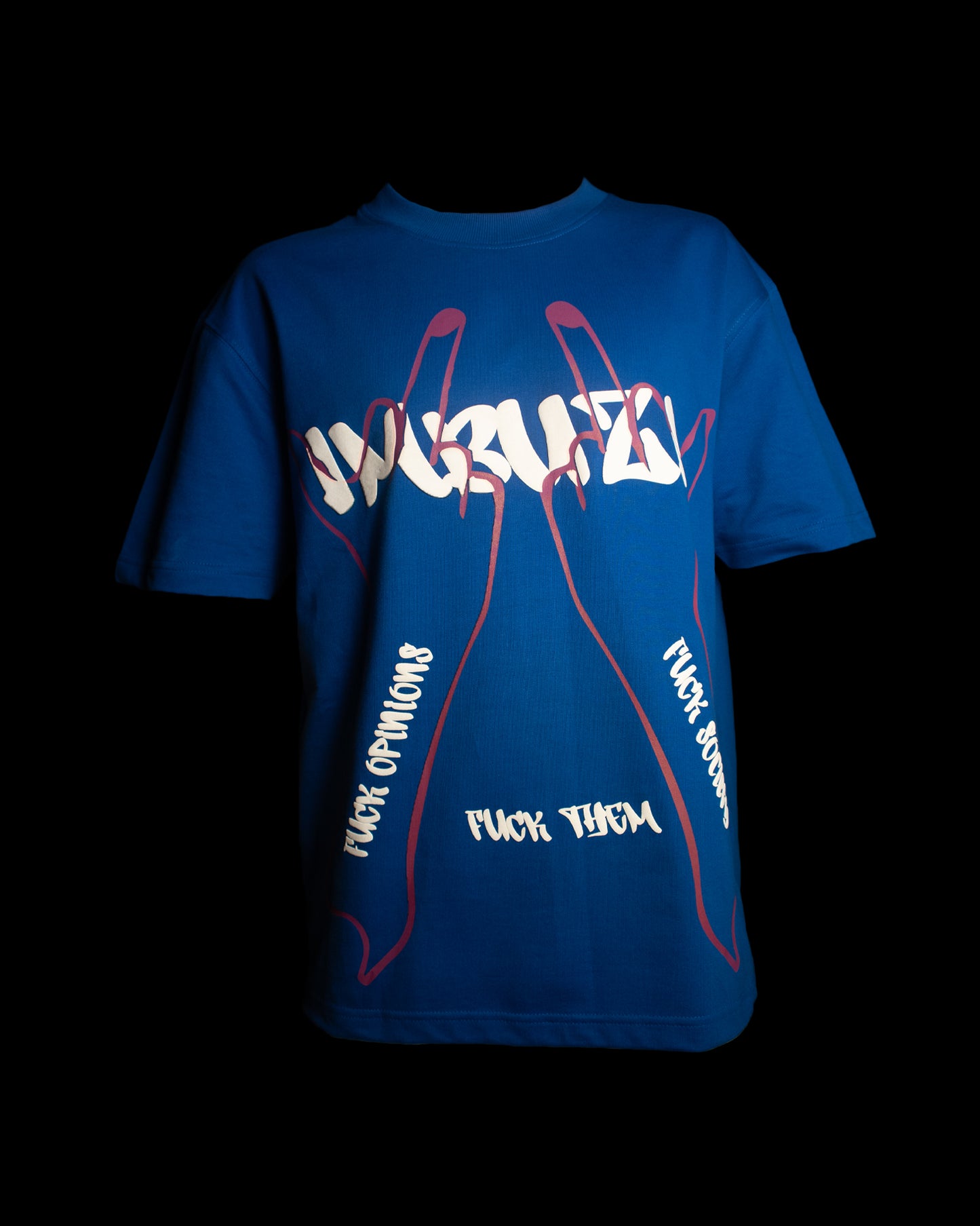 Opinions Blue Oversized T-shirt