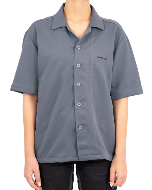 Ash Grey Bowling Shirt Oversized